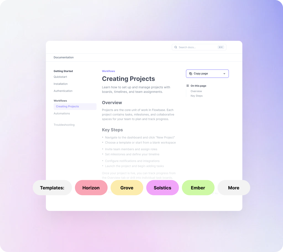 Beautiful Published Sites